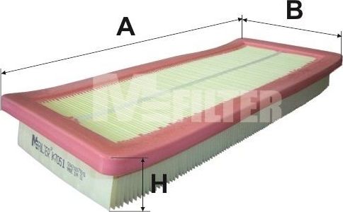 Воздушный фильтр MFilter. Артикул K 7051