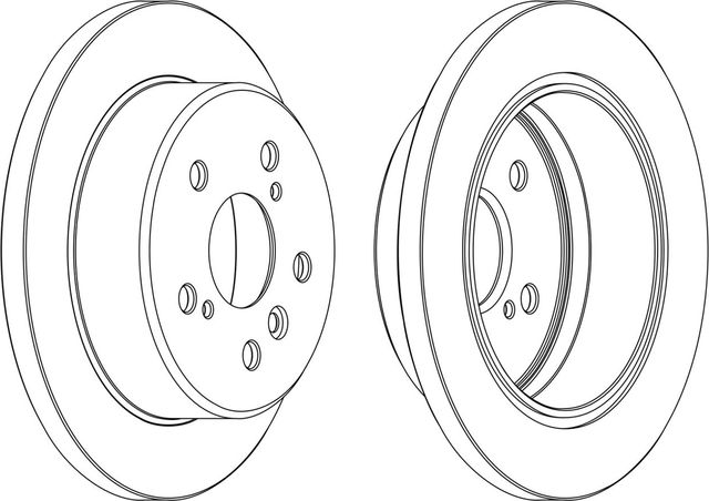 Тормозной диск Ferodo Premier задний для Lexus RX I 1998-2003. Артикул DDF1598C
