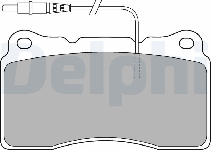 Тормозные колодки Delphi (Low-Metallic). Артикул LP1516