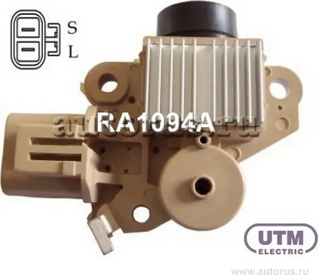 Регулятор HYUN/KIA SONATA/TUCSON/SPORTAGE/RIO 2.4/2.7/1.6 генератора (UTM). Артикул RA1094A
