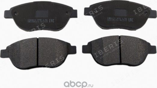 КОЛОДКИ ТОРМ.ПЕРЕД., К-Т CITROEN 206,207, 307 CC (3B), C4 (Iberis). Артикул IB153123