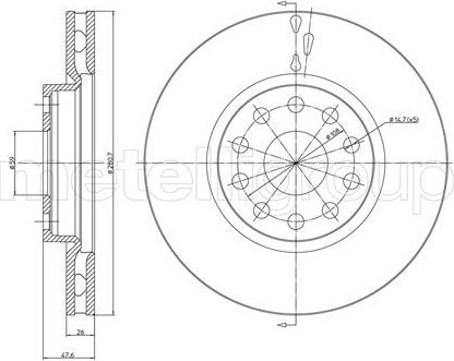 Тормозной диск Trusting. Артикул DF678
