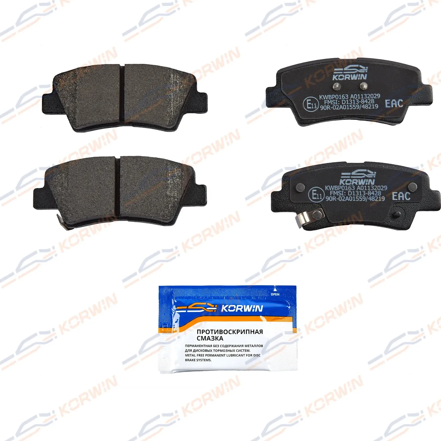 Колодки тормозные зад. Geely Atlas (NL-3) 16 (Korwin). Артикул KWBP0163