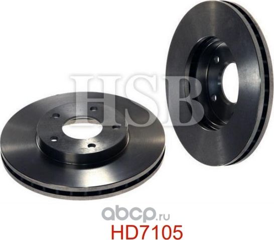 Диск тормозной передний NISSAN  ALMERA TINO 00 (HSB). Артикул HD7105