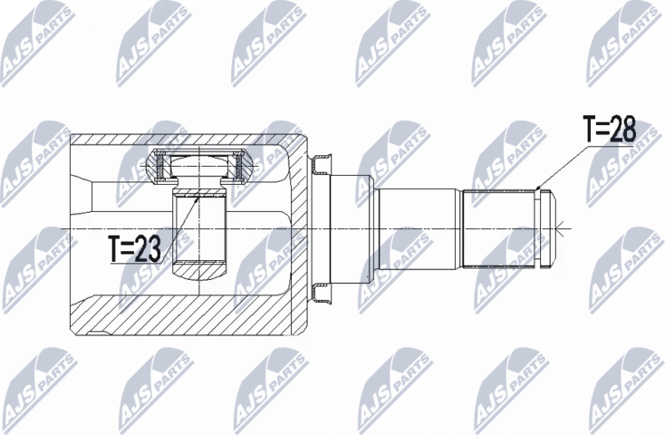 Шрус внутренний (граната) NTY. Артикул NPW-MZ-055