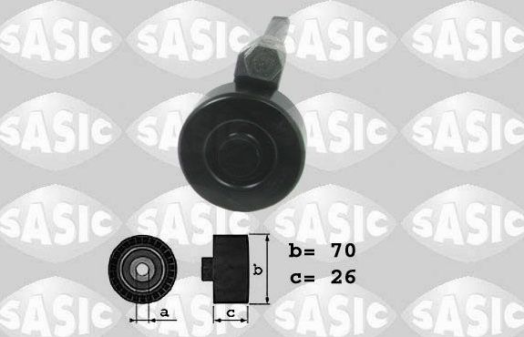 Натяжной ролик (натяжитель) приводного клинового зубчатого ремня Sasic для BMW 5 IV (E39) 2000-2003. Артикул 1626064