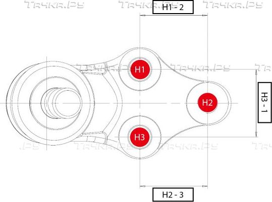 Шаровая опора CTR нижняя для Fiat Strada 1999-2026. Артикул CB0603