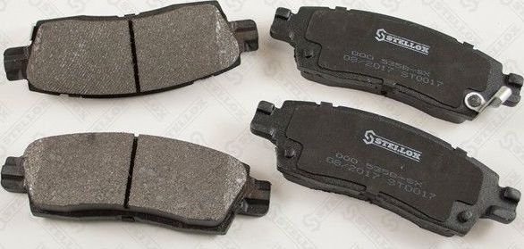Тормозные колодки Stellox задние для Chevrolet TrailBlazer I 2001-2008. Артикул 000 535B-SX