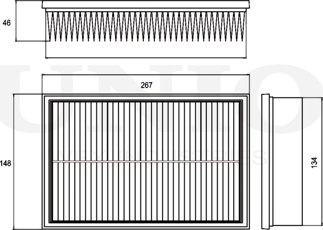 Фильтр воздушный (Unio). Артикул FLT-10139