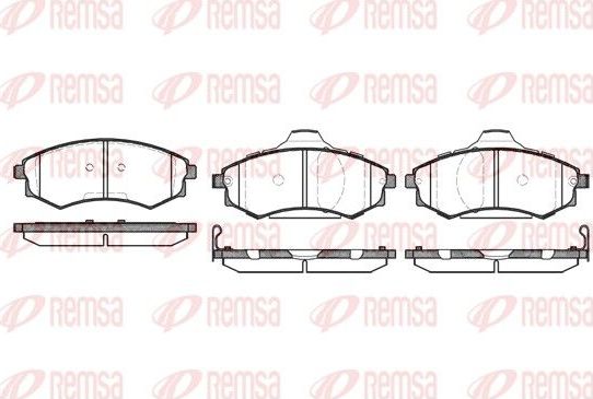 Тормозные колодки Remsa. Артикул 0318.05