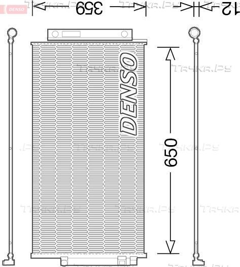 Радиатор кондиционера (конденсатор) Denso. Артикул DCN09047