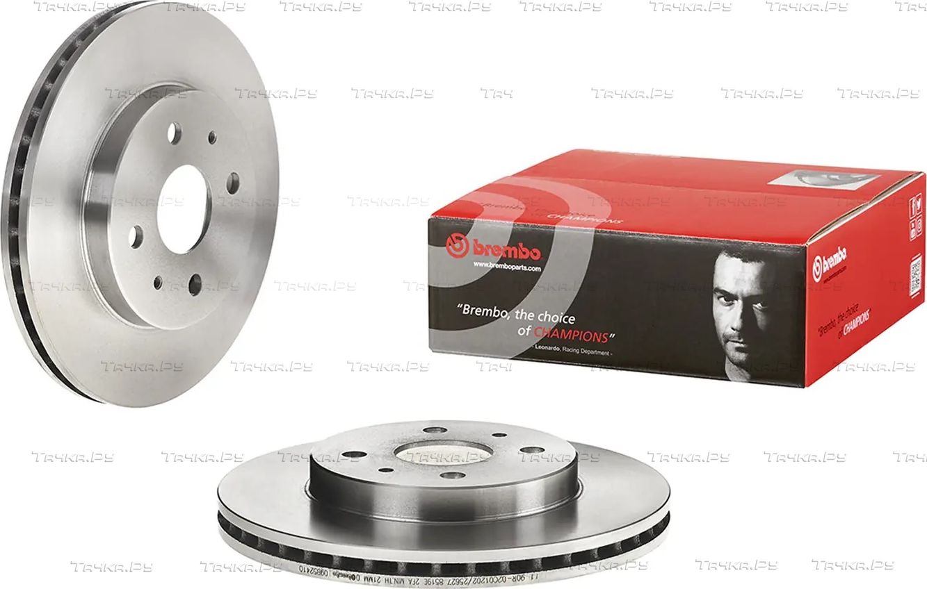 Тормозной диск Brembo PRIME LINE передний для Subaru Justy IV 2007-2011. Артикул 09.B524.10