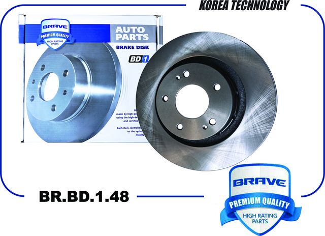 Диск тормозной передний 4615A179 BR.BD.1.48 Mitsubishi Outlander III 12-, Outlan (Brave). Артикул BRBD148
