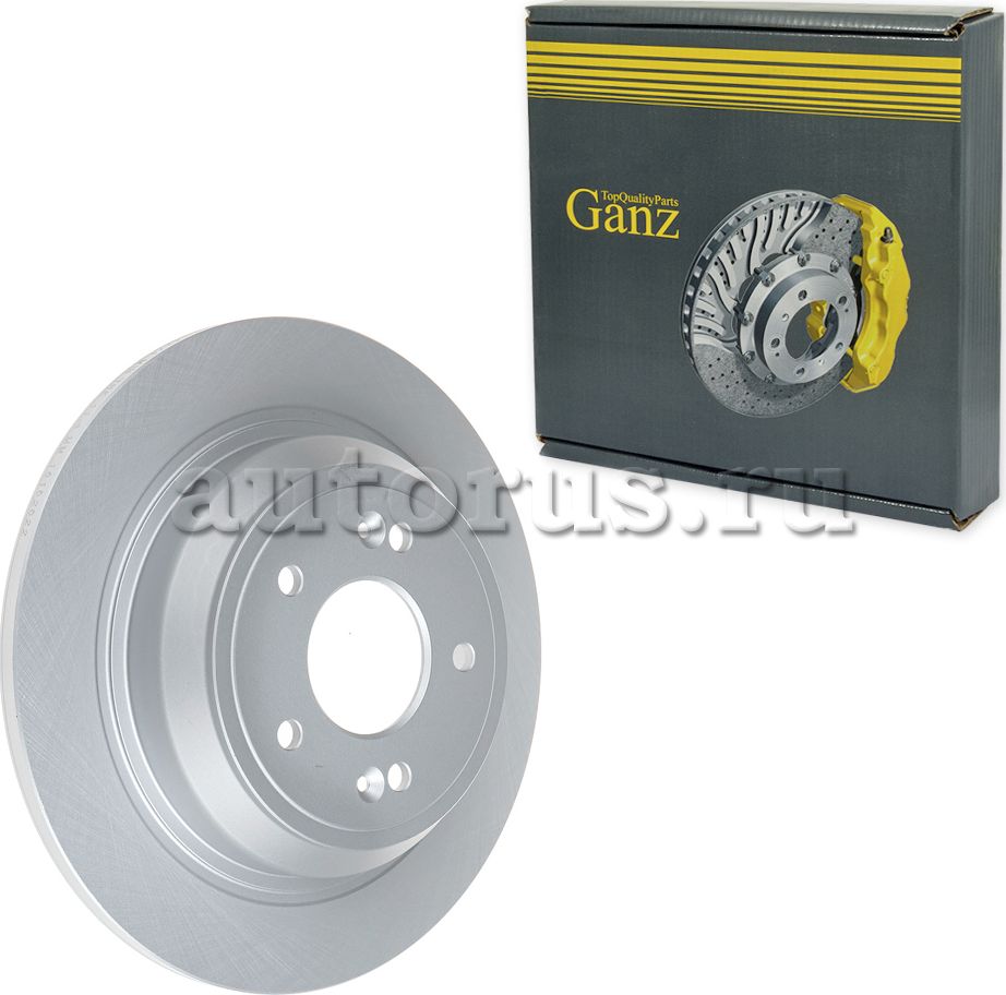 Диск тормозной задний с покрытием (Ganz). Артикул GIJ06271