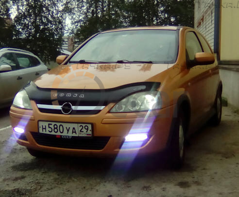 Дефлектор Vip-Tuning для капота Opel Corsa C 2000-2006. Артикул OP06