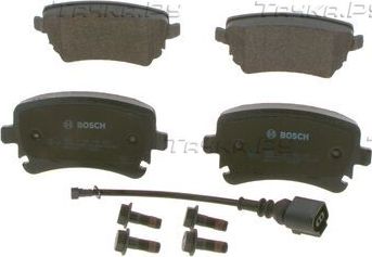 Тормозные колодки Bosch (Low-Metallic) задние для Volkswagen Multivan T5 2004-2015. Артикул 0 986 494 108