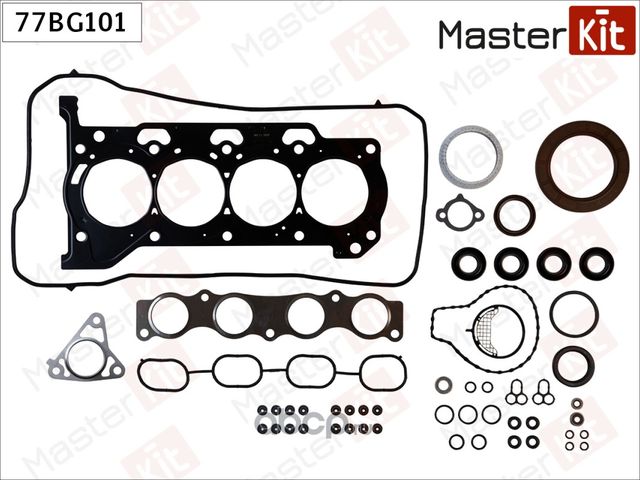 Набор прокладок двигателя TOYOTA AURIS/AVENSIS/COROLLA 1.6-2.0 1ZR-FE/2ZR-FE (Master KIT). Артикул 77BG101