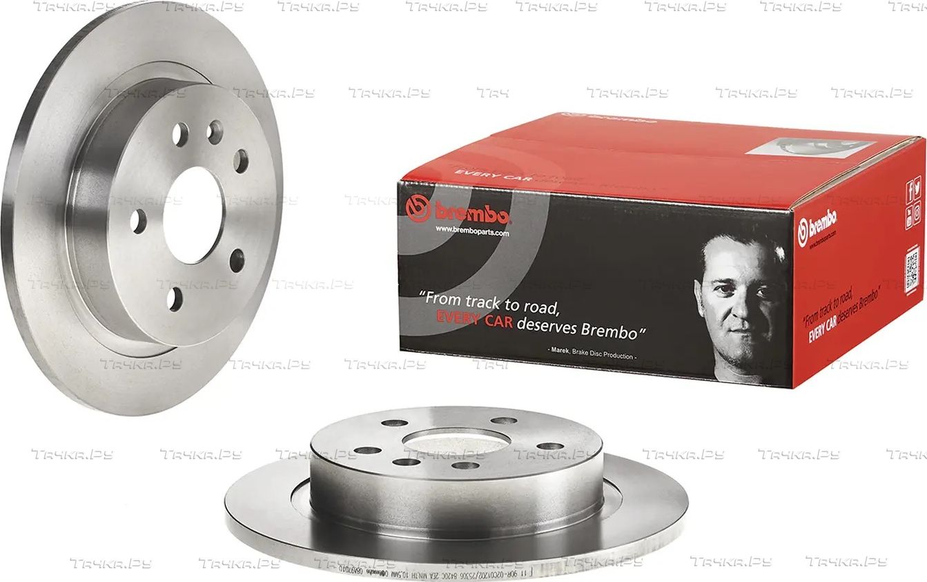 Тормозной диск Brembo задний для Opel Insignia I 2008-2017. Артикул 08.A970.10