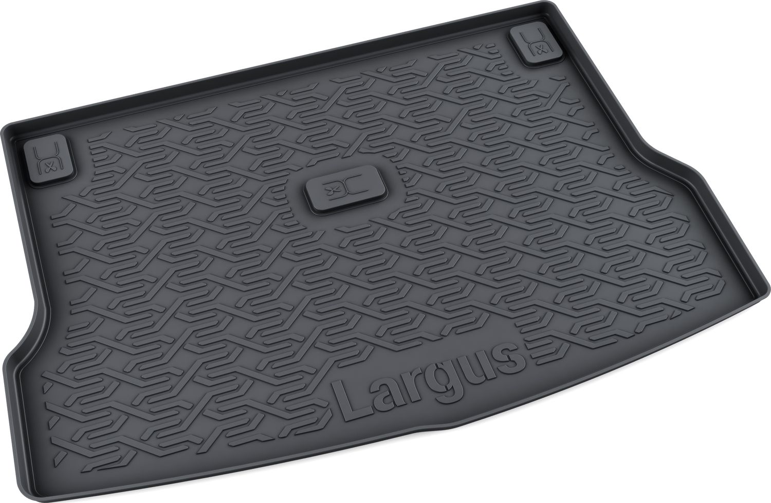 Коврик в багажник Mile для Lada Largus, Largus Cross 7 мест 2012-2026. Артикул 2030321