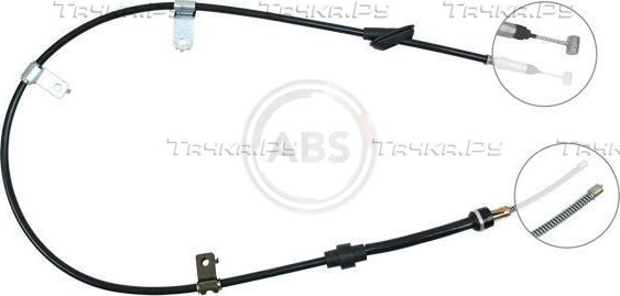 Трос ручника (тросик ручного тормоза) ABS. Артикул K12497