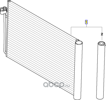 Радиатор кондиционера (конденсатор) BMW. Артикул 64509122825
