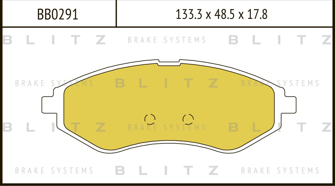 Колодки тормозные дисковые | перед | (Blitz) Blitz. Артикул BB0291