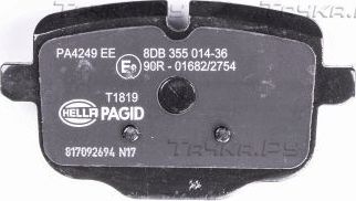 Тормозные колодки Hella задние для BMW X3 III (G01) 2019-2026. Артикул 8DB 355 014-361