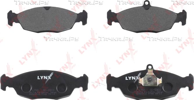 Тормозные колодки LYNXauto передние для ЗАЗ Lanos 2004-2017. Артикул BD-5903