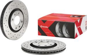 Тормозной диск Brembo XTRA передний для Citroen C3 II 2009-2016. Артикул 09.9619.1X