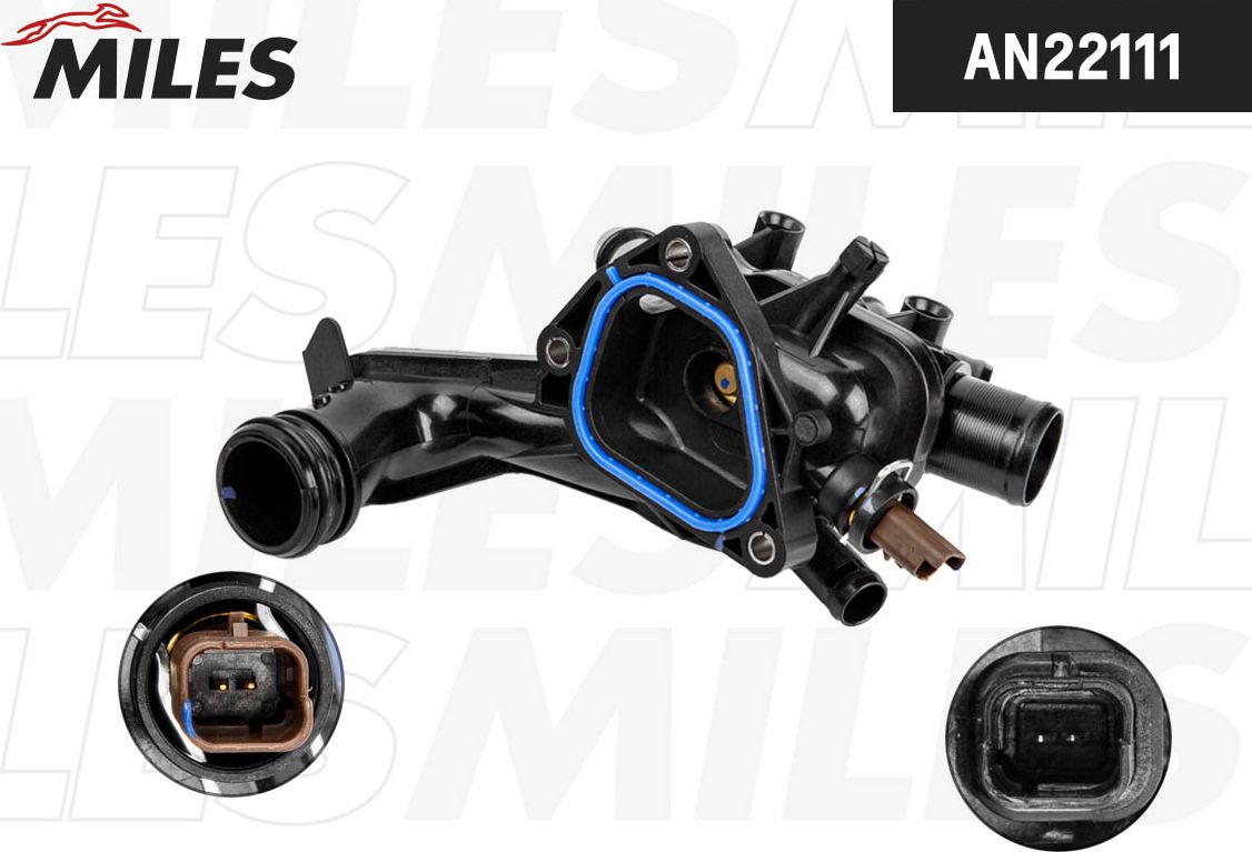 Термостат PSA 308 (11-)/C4 (10-) 1.6i AT («быстросъём» и два датчика) (Miles). Артикул AN22111
