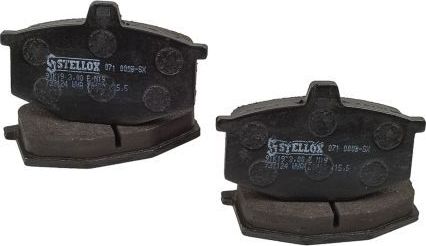 Тормозные колодки Stellox передние для Renault 5 I 1980-1985. Артикул 071 000B-SX