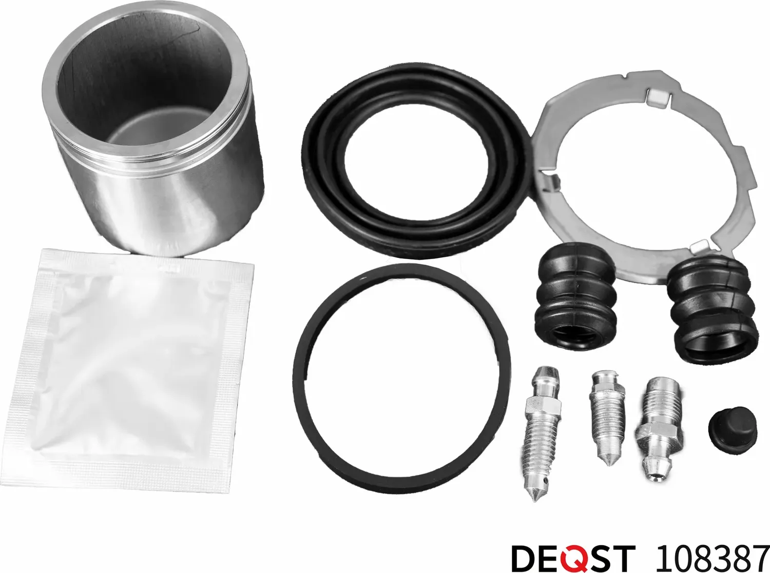 Ремкомплект тормозного суппорта с поршнем переднего (Поршень O 54 mm  суппорт Lucas/Girling). MERCED (Deqst). Артикул 108388