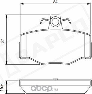 Колодки тормозные дисковые зад. NISSAN ALMERA II(N16) 02- PRIMERA(P10 (Bapco) Bapco. Артикул BP0042