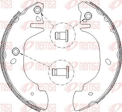Тормозные колодки Remsa задние для Ford Transit V 1994-2000. Артикул 4305.01