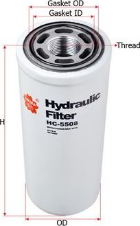 Фильтр гидравлический Sakura. Артикул HC-5508