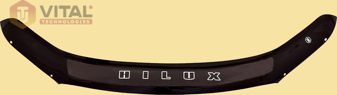 Дефлектор VT52 для капота Toyota Hilux VIII 2015-2020. Артикул TYA72VT