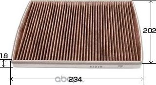 Фильтр салонный угольный (VIC). Артикул AC932EX