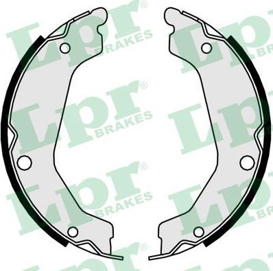 Тормозные колодки (стояночная тормозная система) LPR задние для Hyundai Terracan I 2001-2006. Артикул 01077