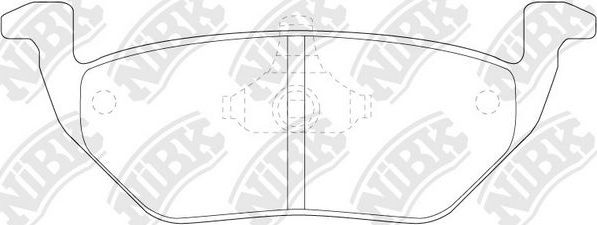Тормозные колодки NiBK. Артикул PN5808