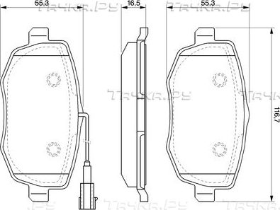 Тормозные колодки Bosch (Low-Metallic) передние для Lancia Ypsilon II (Type 843) 2006-2011. Артикул 0 986 494 075