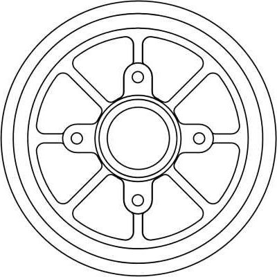 Тормозной барабан TRW задний для Citroen C2 2003-2012. Артикул DB4310