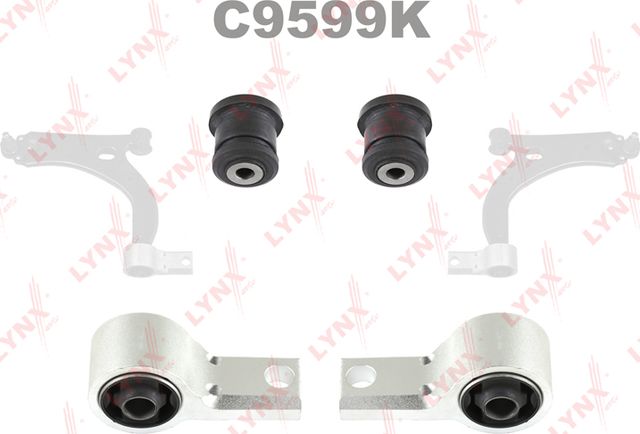 Сайлентблок переднего рычага подвески LYNXauto KIT. Артикул C9599K