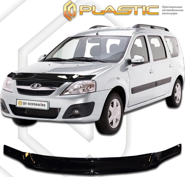 Дефлектор СА Пластик для капота (Classic черный) ВАЗ Lada Largus 2012. Артикул 2010010107499