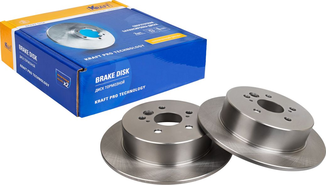 Диск тормозной TOYOTA RAV 4 II 1.8-2.0 00-06 задний D=303мм. (Kraft). Артикул KT016087