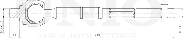 Тяга рулевая (Unio). Артикул SSP-30069