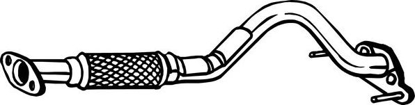 Глушитель (труба приемная) Bosal передний для Hyundai Getz I 2005-2010. Артикул 750-133