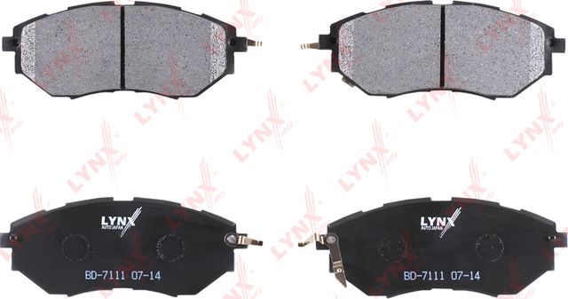Тормозные колодки LYNXauto передние для Subaru Levorg 2016-2026. Артикул BD-7111