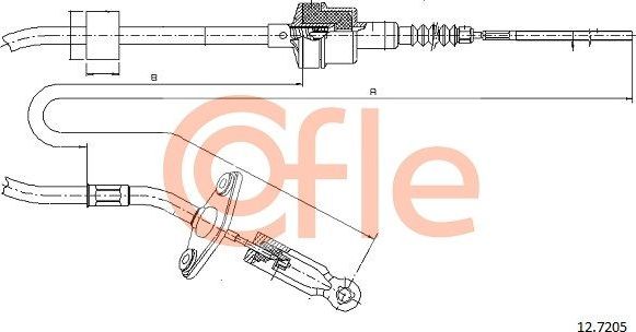 Трос сцепления Cofle для Fiat Palio I 1996-2004. Артикул 92.12.7205