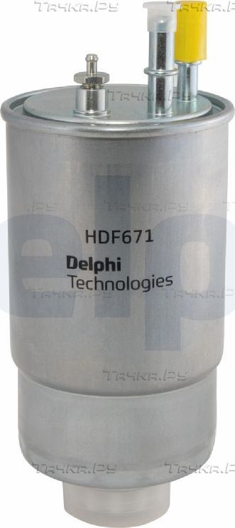 Топливный фильтр Delphi (полимерный материал) для Fiat Punto III Punto 2012-2018. Артикул HDF671