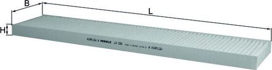 Салонный фильтр Mahle. Артикул LA 226